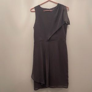 Grey chiffon dress